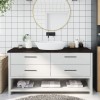 Blat baie lemn masiv stejar, Gossi maro inchis 160x60 cm, margine naturala, grosime 2-4cm