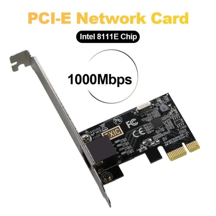 Placă de rețea PCI Express, PCIe Gigabit 1000Mbps la RJ45