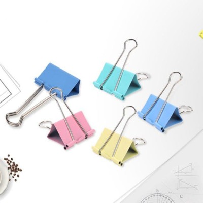 Clips pentru hartie color, 15mm, 60buc cutie foto