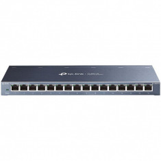 Switch TP-Link TL-SG116E, 16 porturi Gigabit, Standards and Protocols:IIEEE 802.3i, IEEE 802.3u, IEEE 802.3ab, IEEE 802.3x, IEEE 802.1q, IEEE 802.1p, foto
