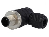 Mufă M12 4-PIN tată IP67 pentru DeviceNet/CANopen pe cablu