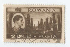 *Romania, LP 219/1947, Uzuale Mihai I - vederi, 20 lei, eroare, oblit. foto