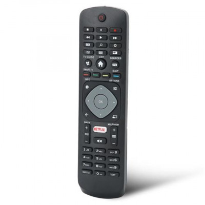 Telecomanda TV pentru Philips Hof16H303Gpd24, ABS, Negru foto