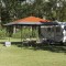 vidaXL Cort Canopy Pop-up Portocaliu 400 x 400 cm țesătură 42007391