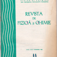 Revista De Fizica Si Chimie - Anul XXIV, Nr.:11 , NOIEMBRIE 1987