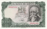 Bancnota Spania 1.000 Pesetas 1971 - P154 UNC ( vezi descriere )