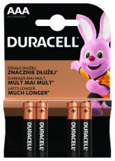 Baterii Duracell alcaline Duralock AAA, R3 4 Baterii / Set foto