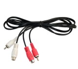 Cablu Audio 2x RCA Tata - Mama, 5 m Lungime - pentru Sistem sau Amplificatoare, Cabluri RCA