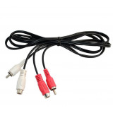 Cablu Audio 2x RCA Tata - Mama, 5 m Lungime - pentru Sistem sau Amplificatoare
