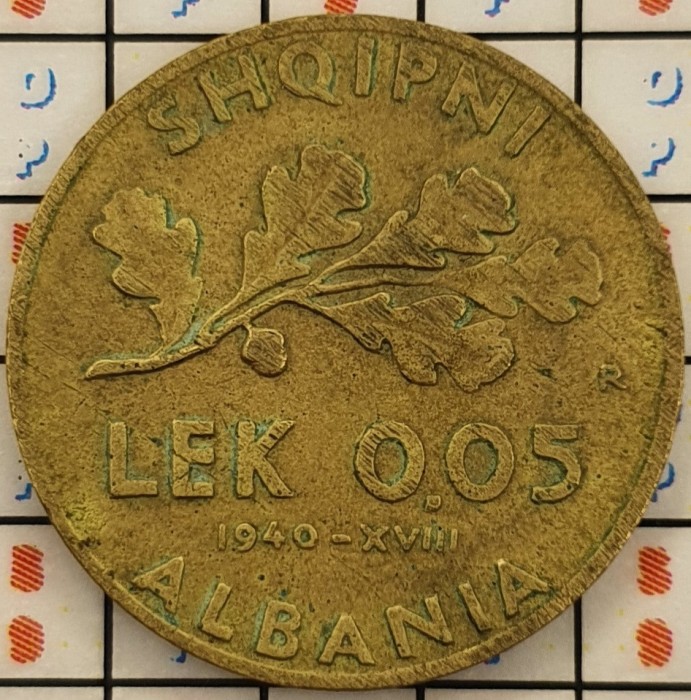 Albania 0.05 leke 1940 - km 27 - A006