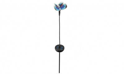 Decoratiune solara fluture Livarno home, inaltime totala 64 cm, albastru foto