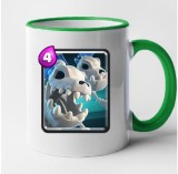Cana maner verde personalizata Clash Royale - Skeleton Dragons, INOVATIX&reg;. 330ml, Oem