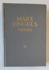 KARL MARX , FRIEDRICH ENGELS , OPERE , VOLUMUL 16 , 1963 foto