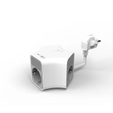 Prelungitor 3 prize 1x USB-A + 1x USB-C 20W cablu 3x1.5mmp 1.4m 3500W 16A alb Technik TPQ3W+USB