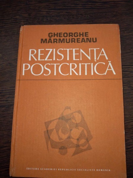 Rezistenta postcritica-Marmureanu
