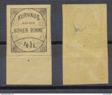 Posta locala Paltinis Hohe Rinne timbru 4 heller NEdantelat din 1900 nestampilat MNH cu margine de coală