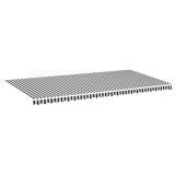 Cumpara ieftin Panza de rezerva copertina, antracit si alb, 600x300 cm, poliester