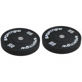 SPORTNOW Set 2 Placi Greutati Olimpice 20 kg Cauciuc pentru Haltere Orificiu 5 cm Acasa Sala | Aosom Romania