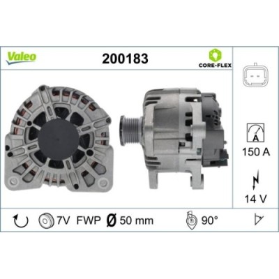Valeo Generator / Alternator Valeo Core-Flex foto