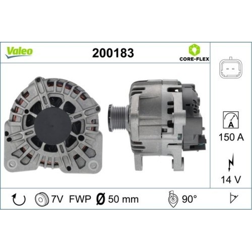 Valeo Generator / Alternator Valeo Core-Flex