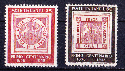 TSV$ - 1958 MICHEL 1018-1019 ITALIA MNH/** foto