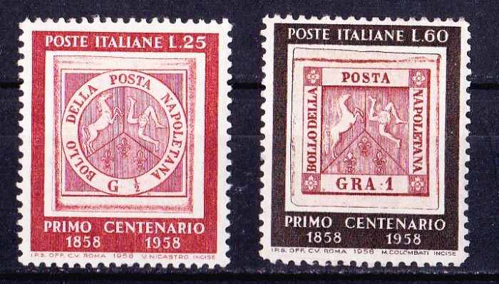 TSV$ - 1958 MICHEL 1018-1019 ITALIA MNH/**