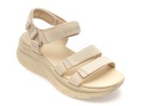 Sandale SKECHERS bej, D LUX WALKER, din material textil