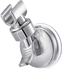 Suport cu ventuza pentru para de dus, enkourakoko&reg;, reglabil 360 grade, usor de instalat, rezistent la apa, rezistent la rugina, crom, sustinere pana