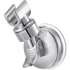 Suport cu ventuza pentru para de dus, enkourakoko&reg;, reglabil 360 grade, usor de instalat, rezistent la apa, rezistent la rugina, crom, sustinere pana