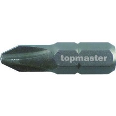 Bit cruce PH3 x 25 mm SVCM prindere 1/4&amp;quot; set 2 bucati Topmaster Profesional