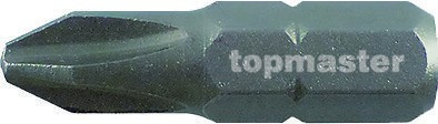 Bit cruce PH1 x 25 mm SVCM prindere 1/4&amp;quot; set 2 bucati Topmaster Profesional