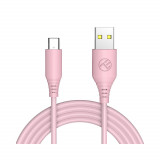 Cumpara ieftin Cablu de date Tellur TLL155402, USB-A - Type-C, 1m, Roz
