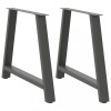 VidaXL Picioare de masă &icirc;n formă de A, 2 buc., antracit, 90x(72-73) cm, oțel 4012862