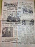 Ziarul scanteia tineretului 7 octombrie 1989 - vizita lui ceausescu in germania,interviu emerich jenei
