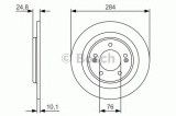 Disc frana HYUNDAI i40 (VF) (2012 - 2016) BOSCH 0 986 479 A13