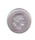 Moneda Elvetia 10 rappen 1961, stare foarte buna, curata, Europa, Cupru-Nichel