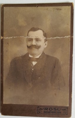 CDV vechi, sec XIX, atelier Bistrita / Bistritz, Alexander Rosu / Alexandru Rosu foto