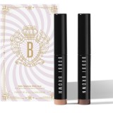 Bobbi Brown Holiday Mini Long-Wear Cream Shadow Stick Duo creion pentru ochi set cadou culoare Dusty Mauve/Golden Pink