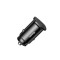 Baseus Square USB-A USB-C &icirc;ncărcător de mașină 30W negru (CCALL-AS01)