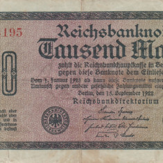GERMANIA 1.000 marci 1922 VF!!!