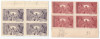 *Romania, lot 423 fiscale, timbru de ajutor, blocuri de 4 timbre, 1942, MNH, Nestampilat