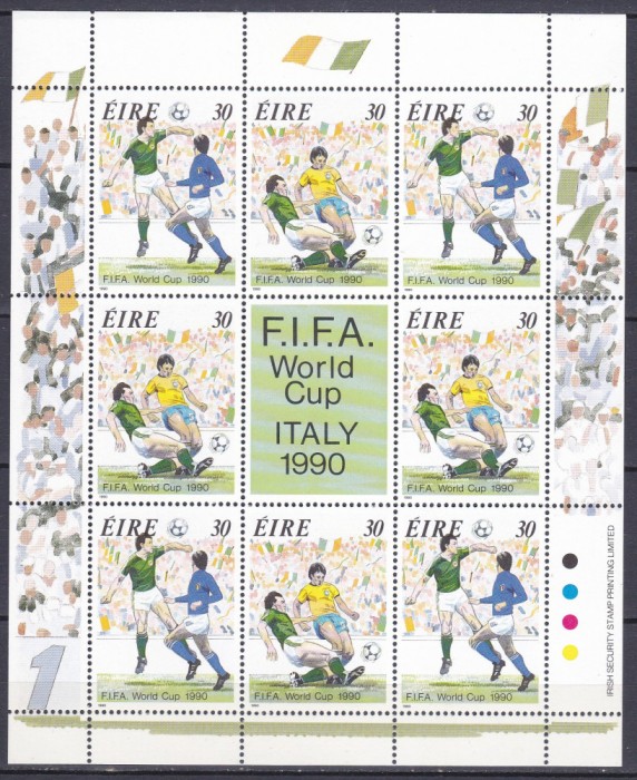DB1 Irlanda CM Fotbal Italia 1990 MS MNH