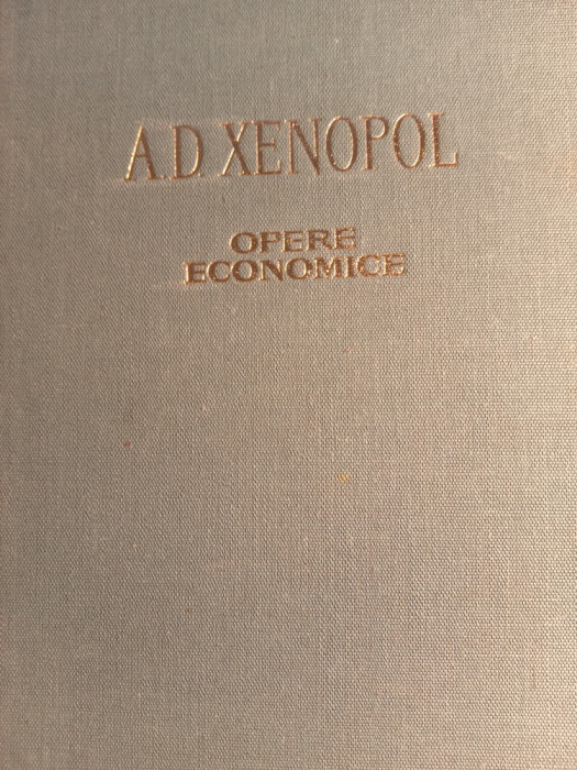 A d xenopol opere economice