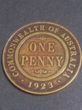 One 1 Penny peny 1923 Australia, stare EF (vezi poze). Discount conform descriere [10 - 20 %. Vezi descrierea.].