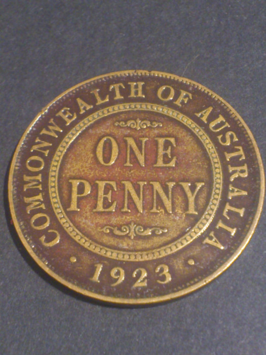 One 1 Penny peny 1923 Australia, stare EF (vezi poze)