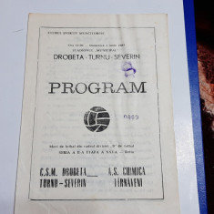 program CSM Drobeta tr. Severin - Chimica Tirnaveni