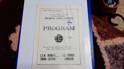 program CSM Drobeta tr. Severin - Chimica Tirnaveni foto