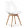 Scaun bucatarie/living, Artool, Mark, PP, lemn, transparent, 49x42x82.5 cm, Leobert