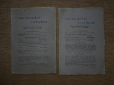 Revista&amp;quot;Preocupari literare&amp;quot;anul 3/nr.10/1938 si anul4/nr.3/1939 foto