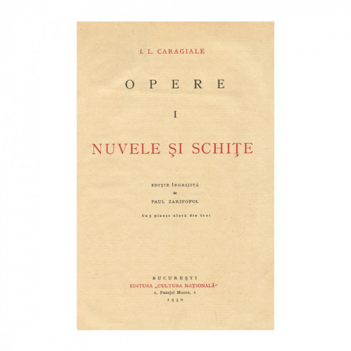 I. L. Caragiale, Opere, cu dedicația lui Serban Cioculescu, 7 volume